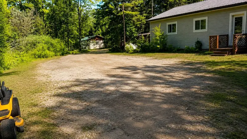 Large parking area for ORV trailers